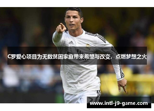 C罗爱心项目为无数贫困家庭带来希望与改变，点燃梦想之火